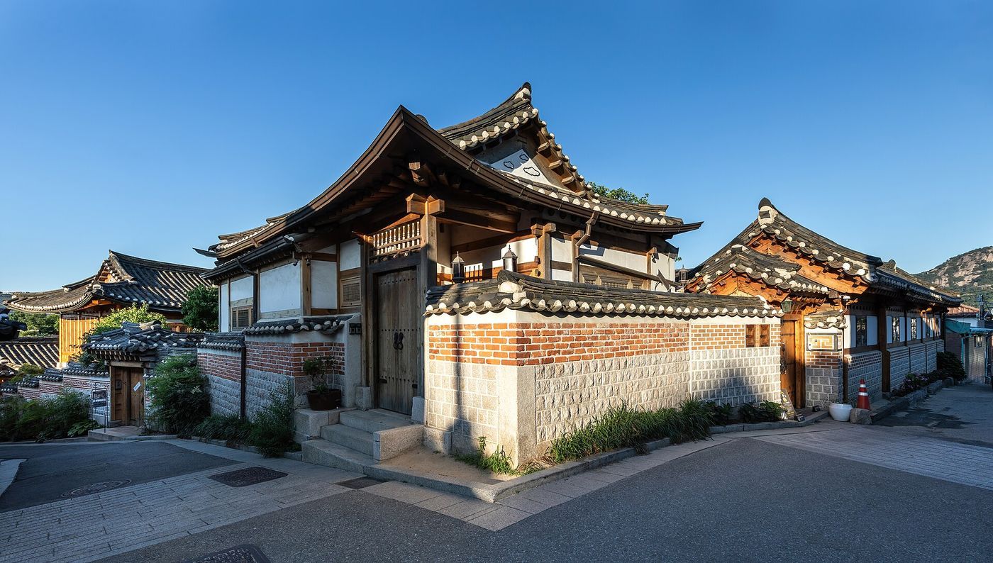 Traditional hanok houses in Bukchon village, Seoul